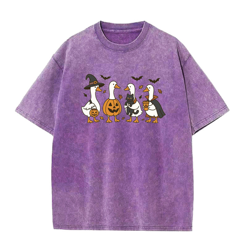 Halloween Ghost Silly Goose Unisex Tee