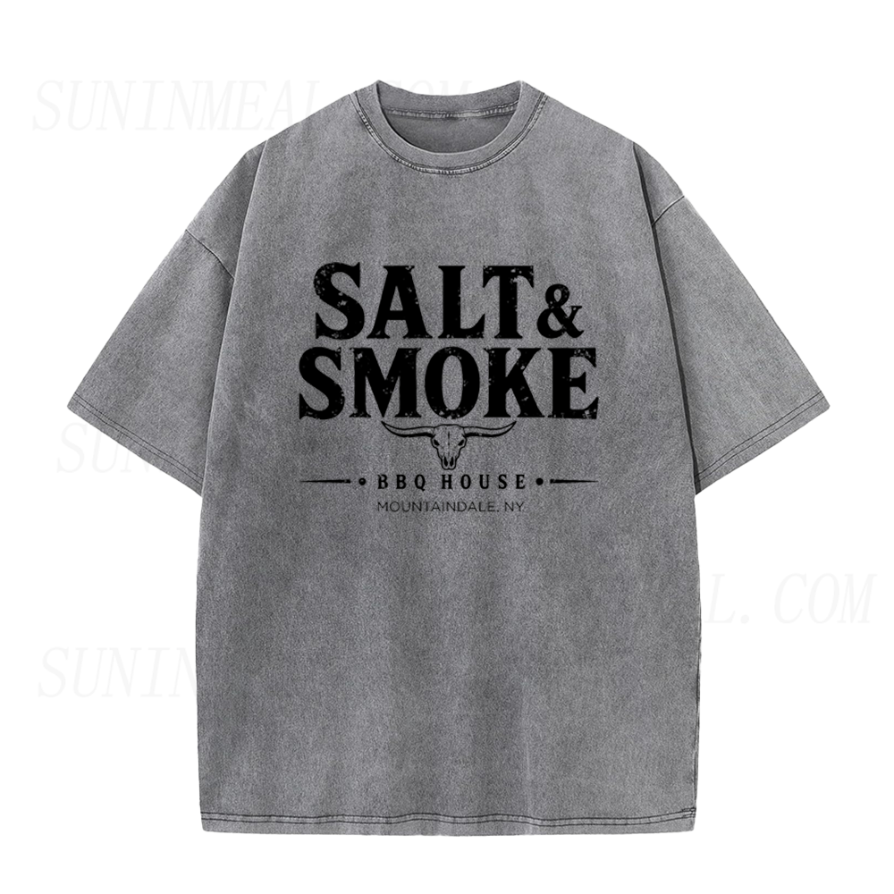 Salt & Smoke BBQ House Longhorn Skull Unisex Tee