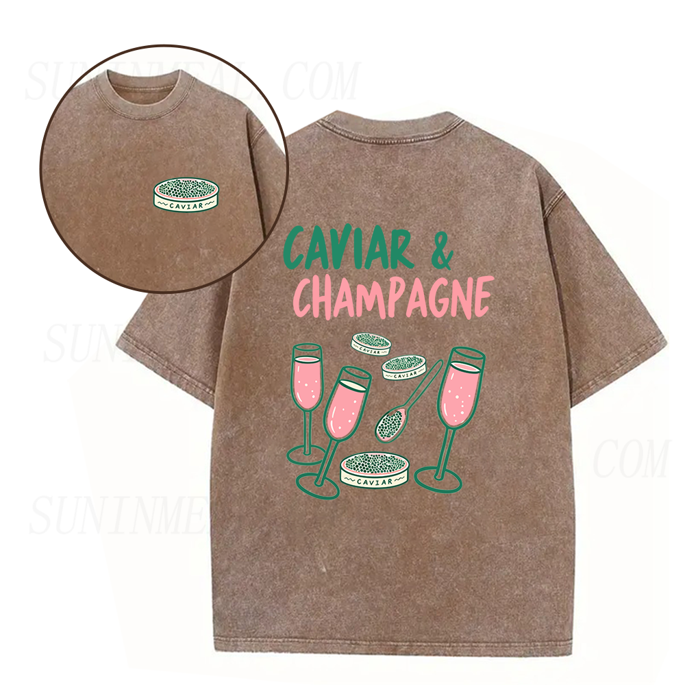 Caviar & Champagne Unisex Tee