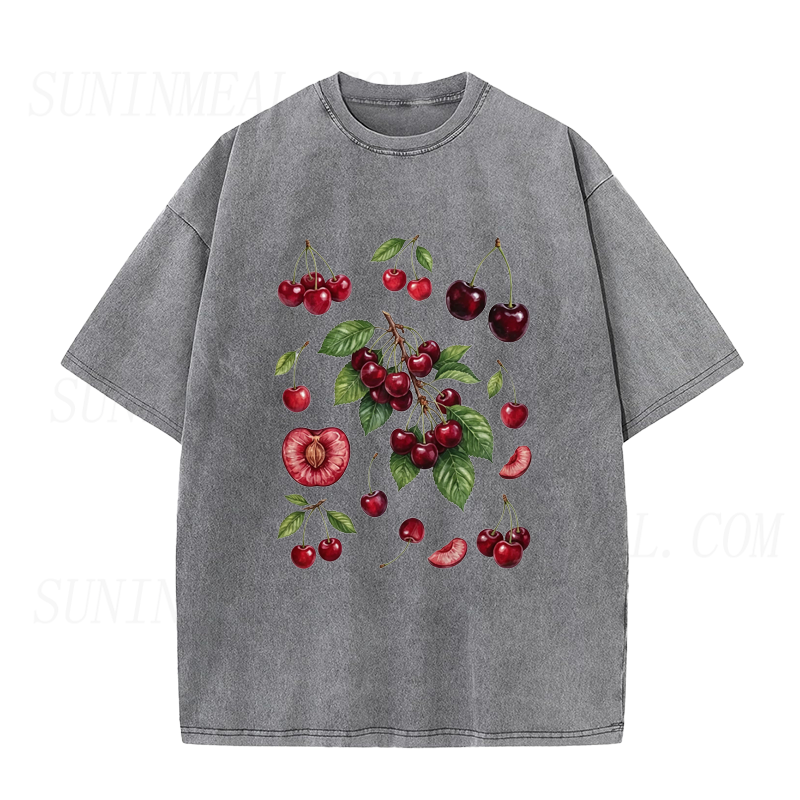 Cherry Branch & Slices Unisex Tee