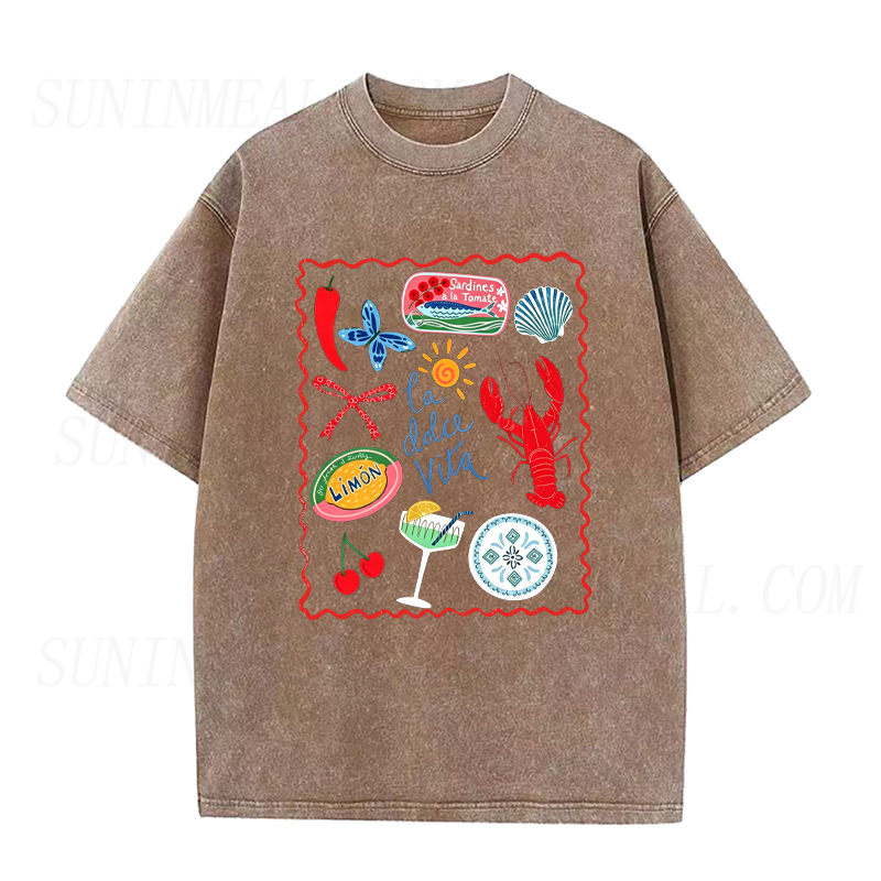 La Dolce Vita Summer Food & Lobster Unisex Tee