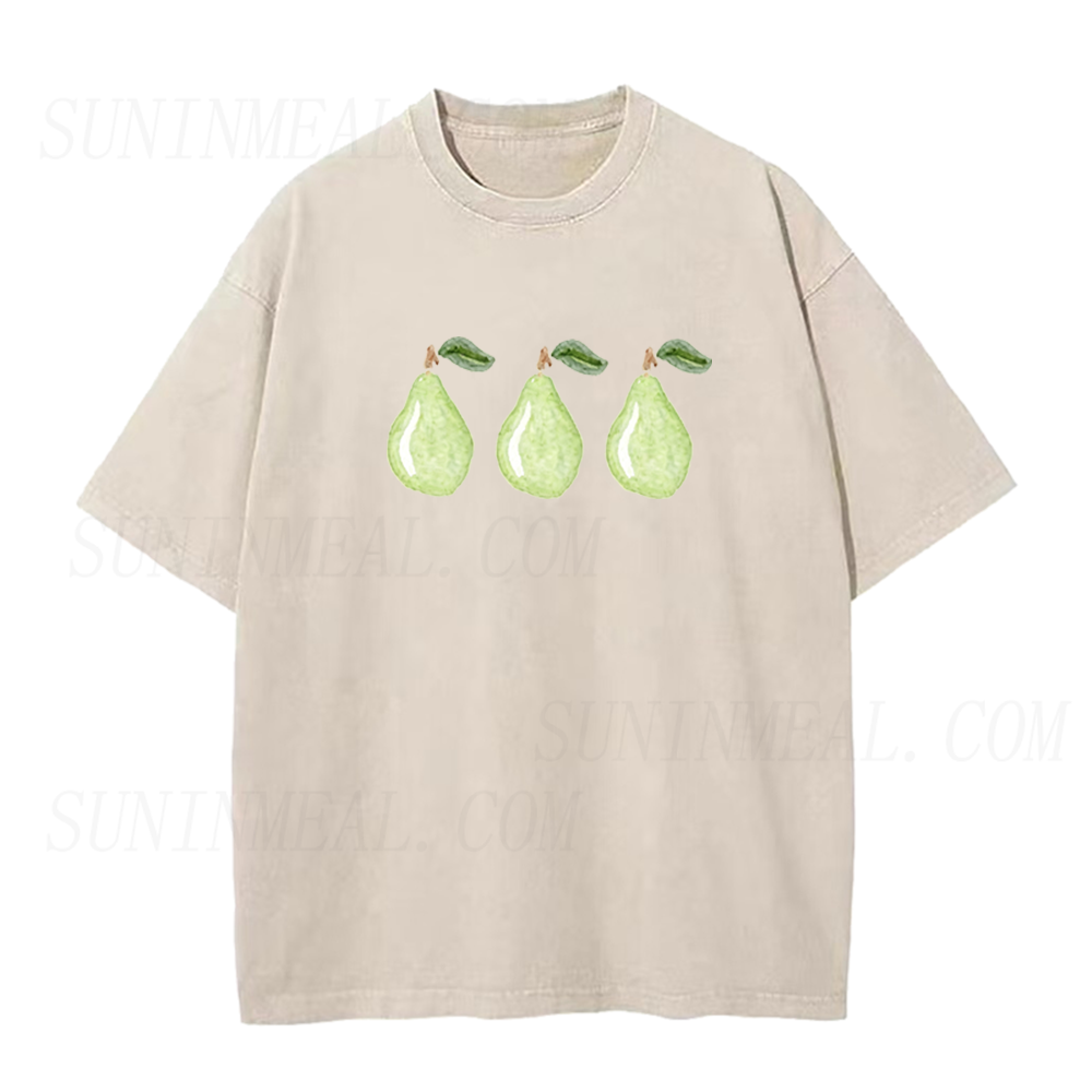 Watercolor Green Pear Unisex Tee
