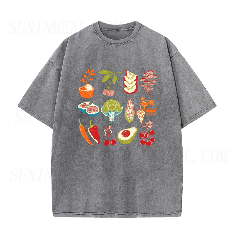 Retro Harvest Vegetable Unisex Tee