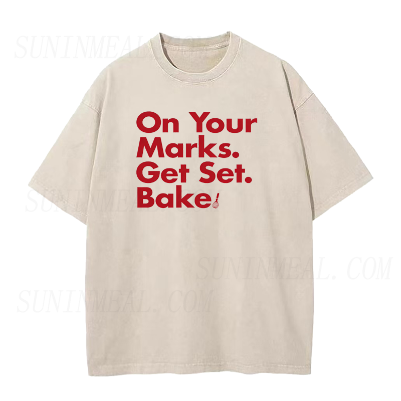 On Your Marks Get Set  Bake Unisex Tee