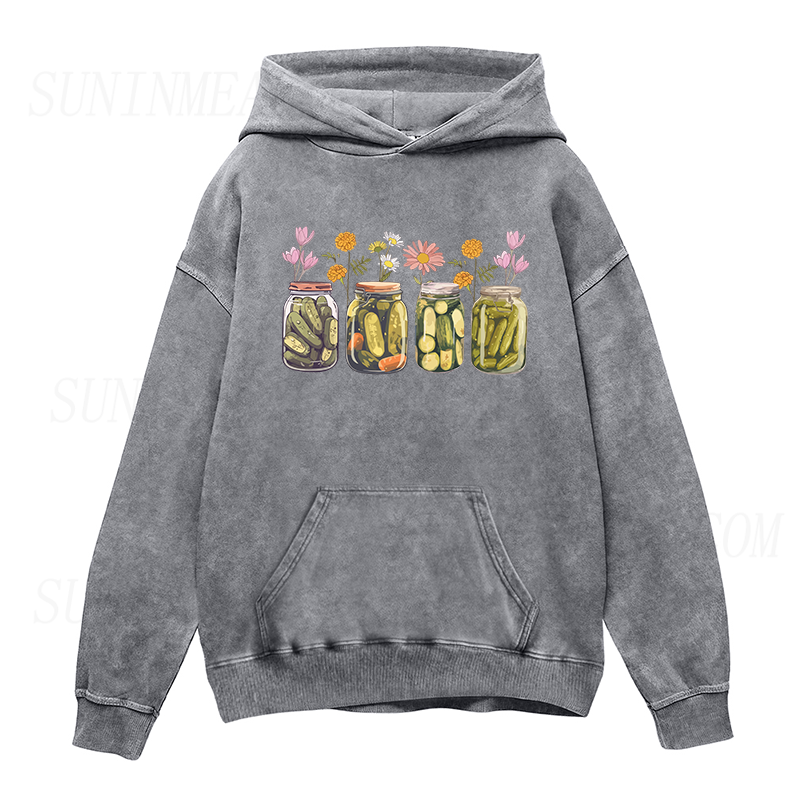 Vintage Canned Pickles Unisex Hoodie