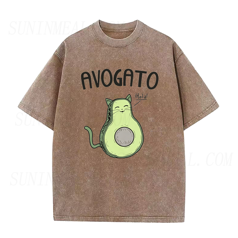 Avocado Cat Unisex Tee