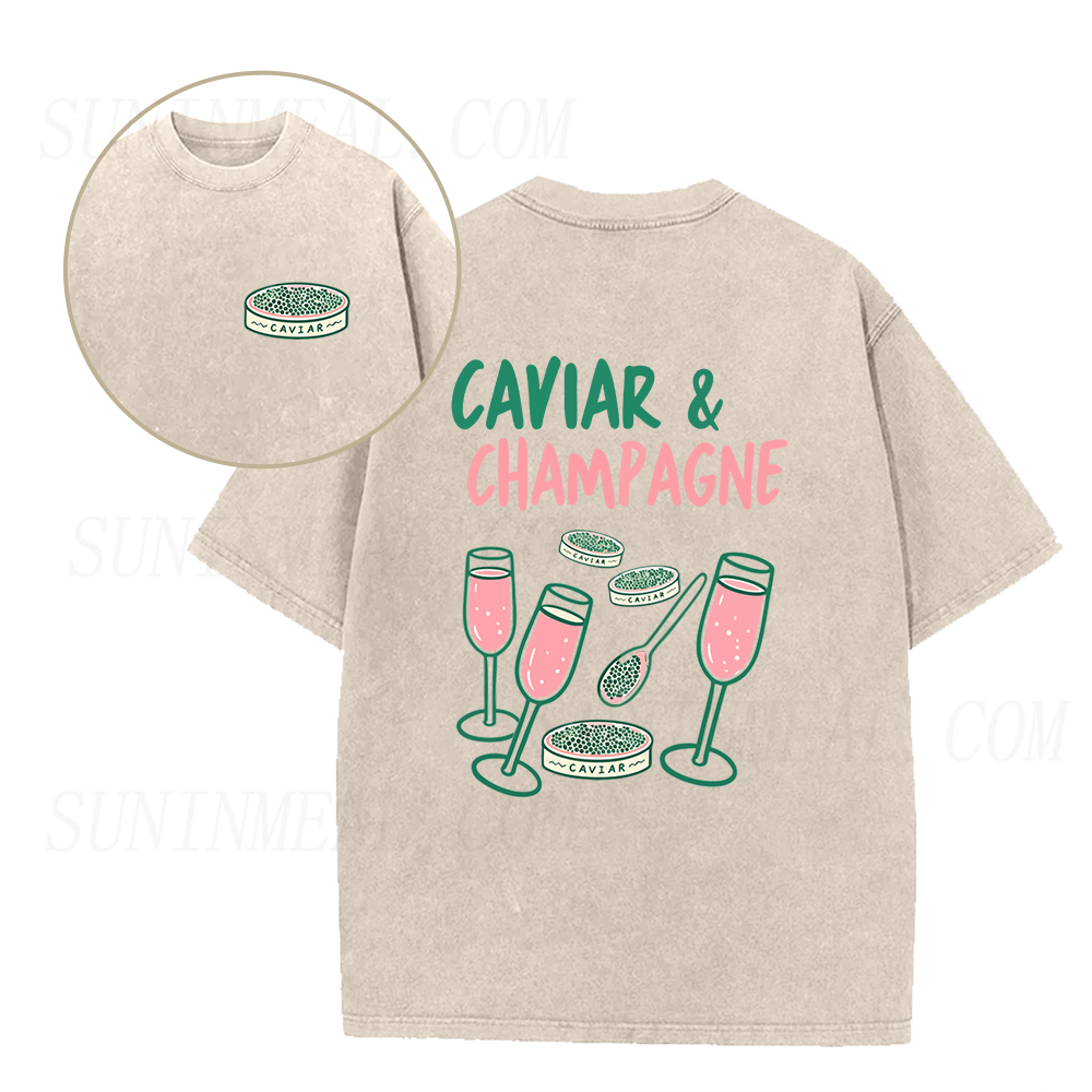 Caviar & Champagne Unisex Tee