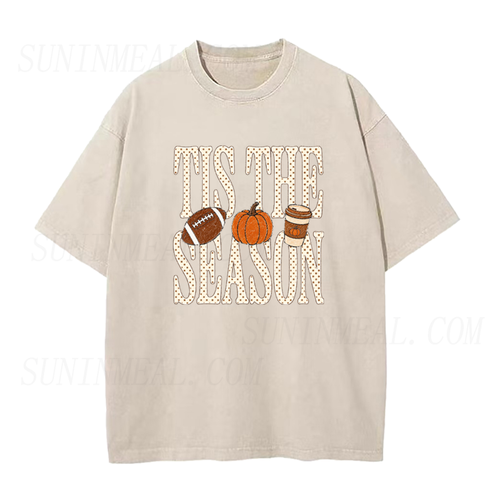 Fall Coffee Pumpkin Football Unisex Tee