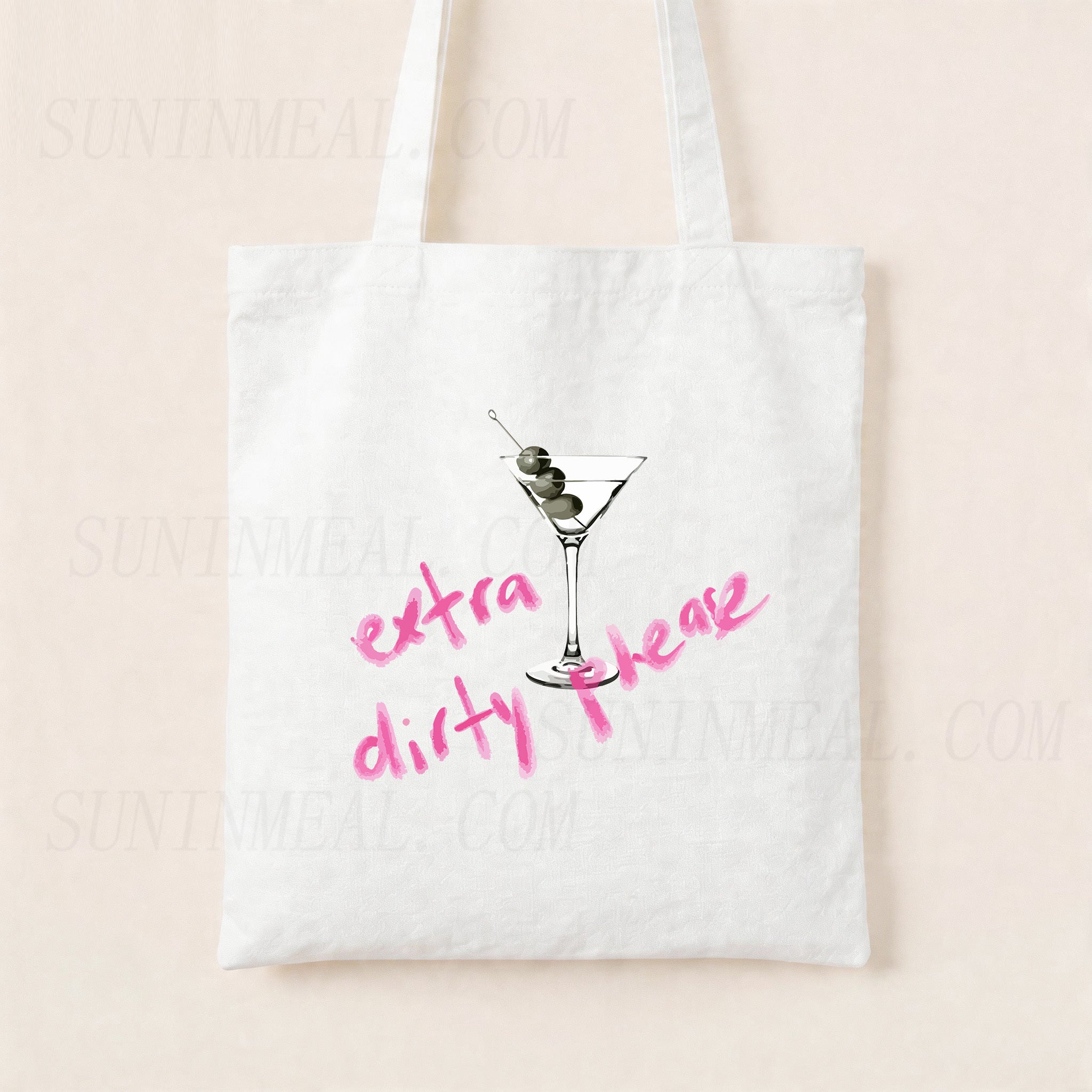Extra Dirty Martini Canvas Tote Bag