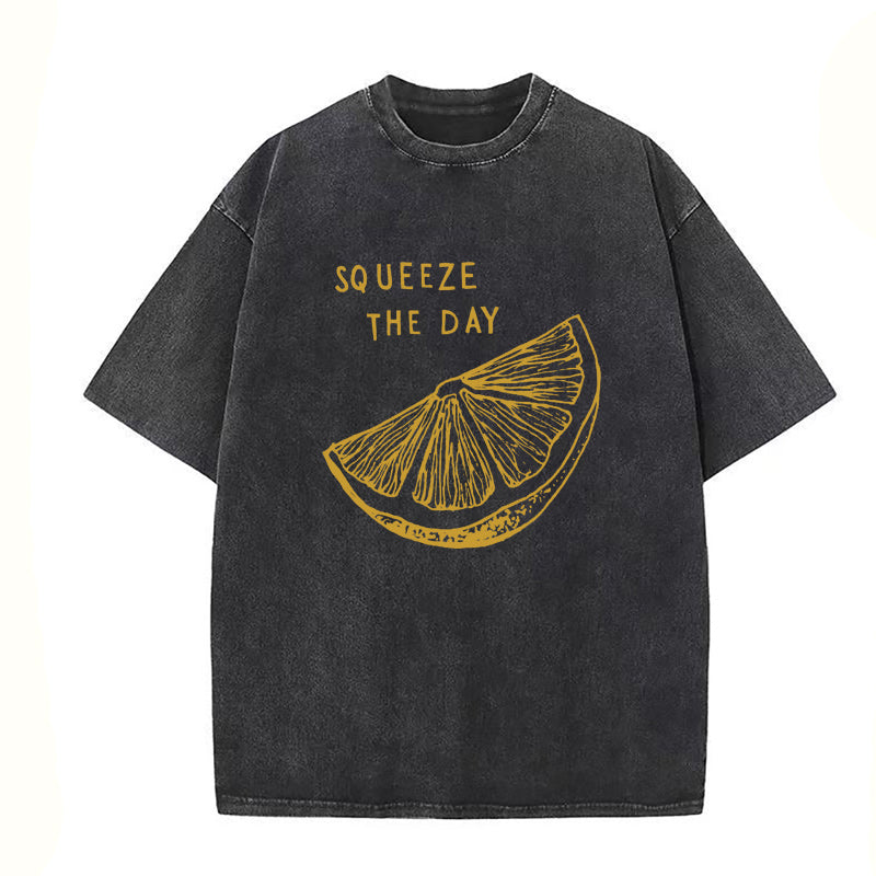 Squeeze the Day lemon Unisex Tee