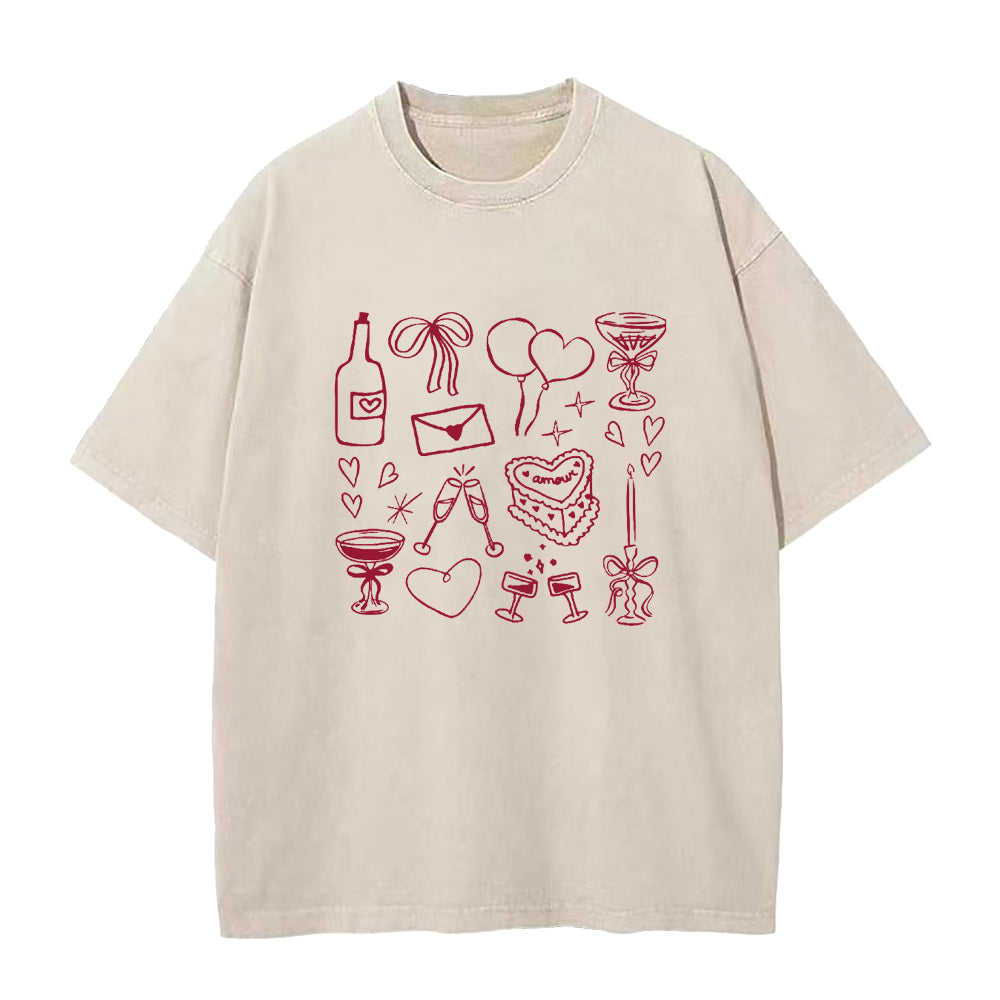 wine cake love Unisex Tee