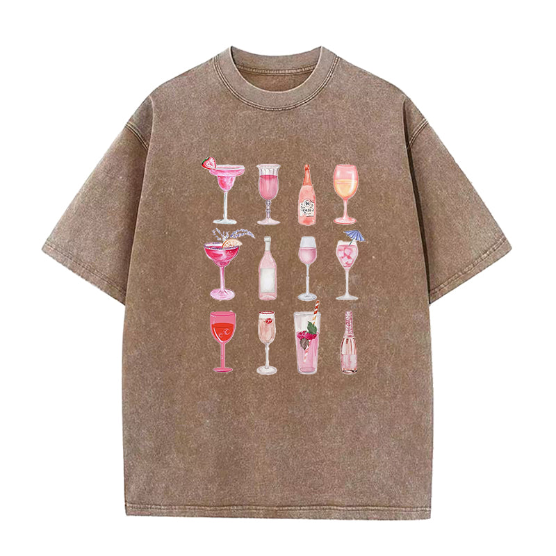 Pink Champagne Cocktail Unisex Tee