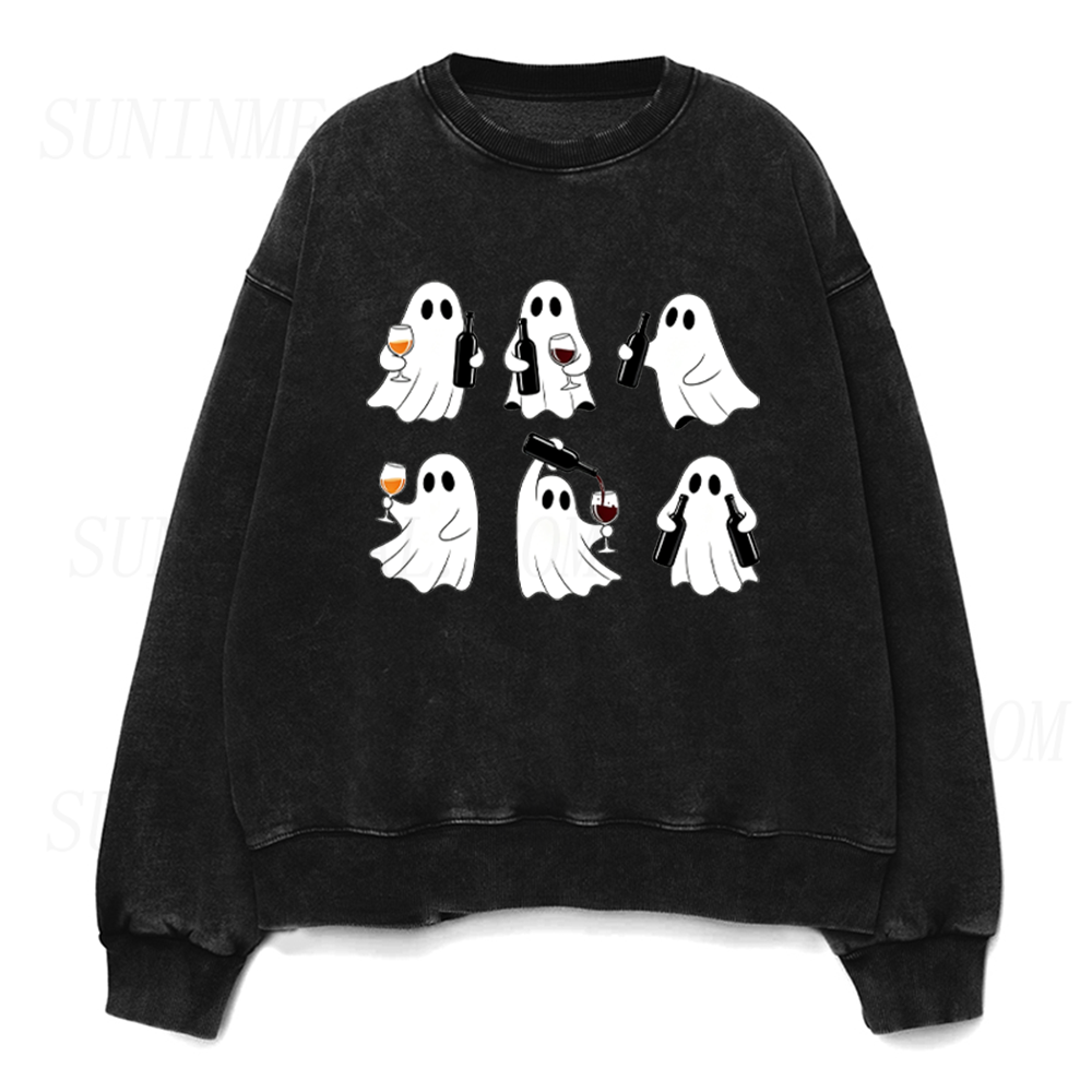 Ghost Drinking Unisex Crewneck Sweatshirt