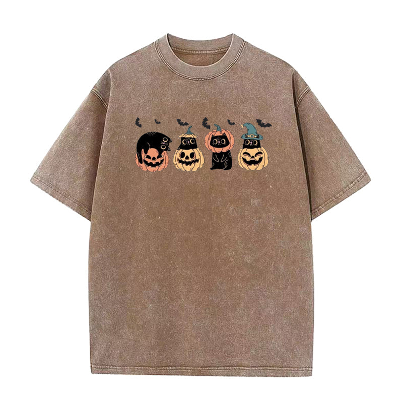 Cute Halloween Black Cats Unisex Tee