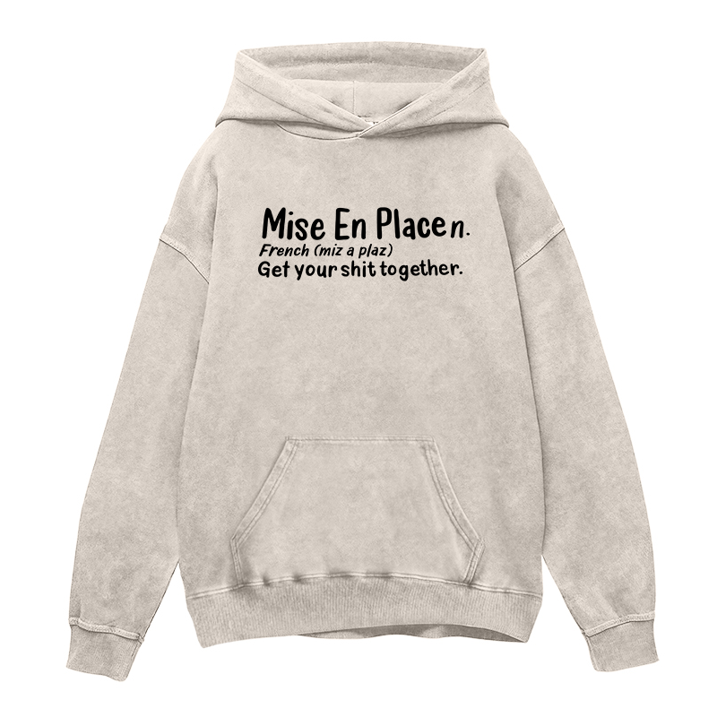 Mise En Place Humorous Definition Unisex Hoodie