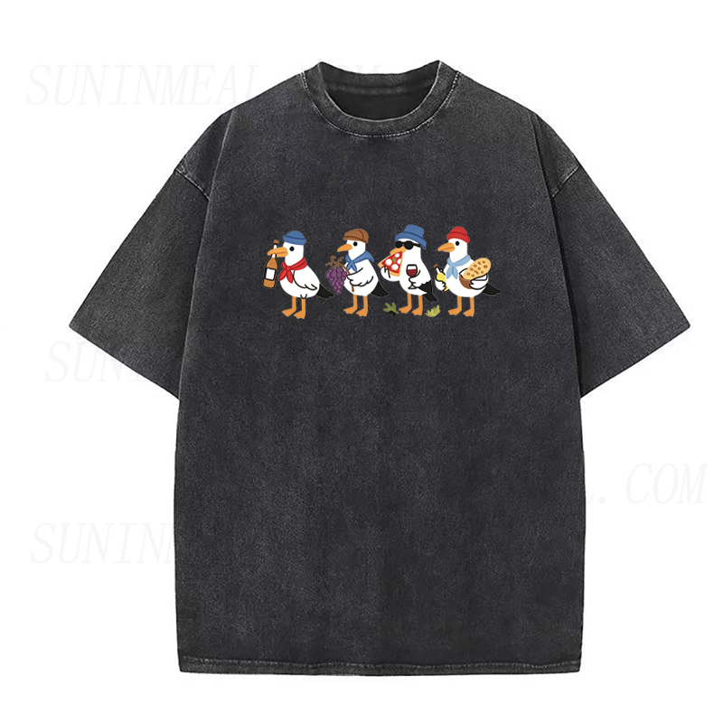 Food & Wine Seagulls Unisex Tee