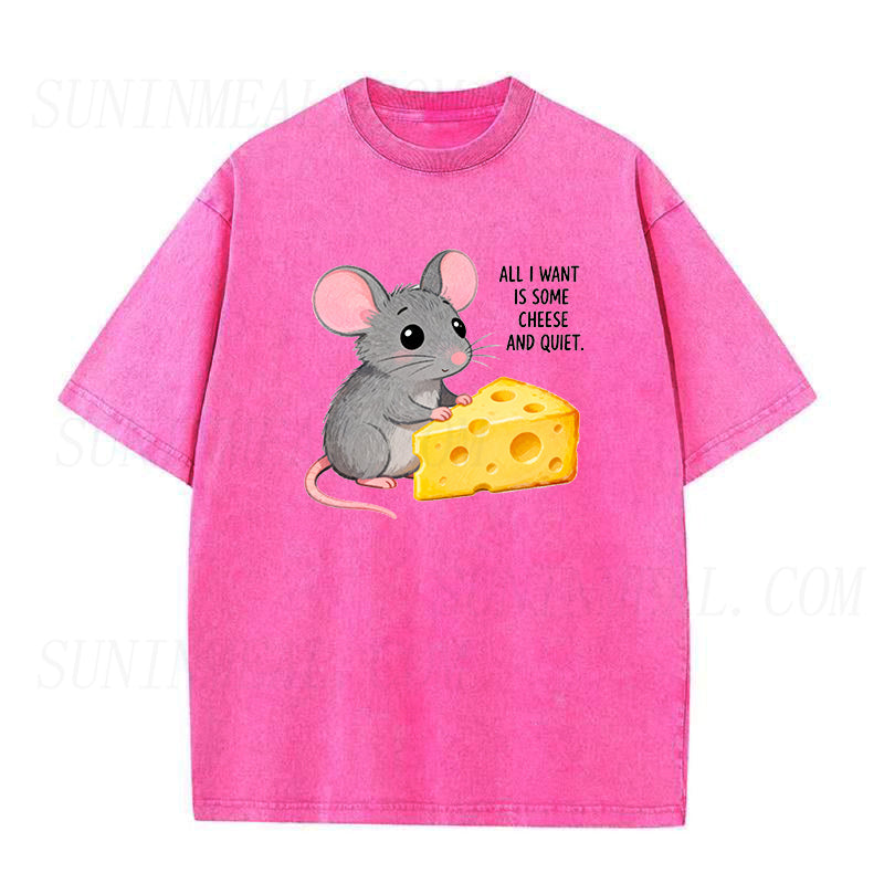 Mouse Cheese and Quiet Unisex Tee