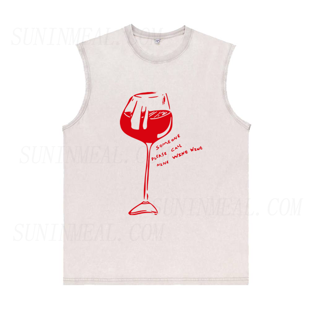 Someone Please Call Nine Wine Wine Unisex Tank Top