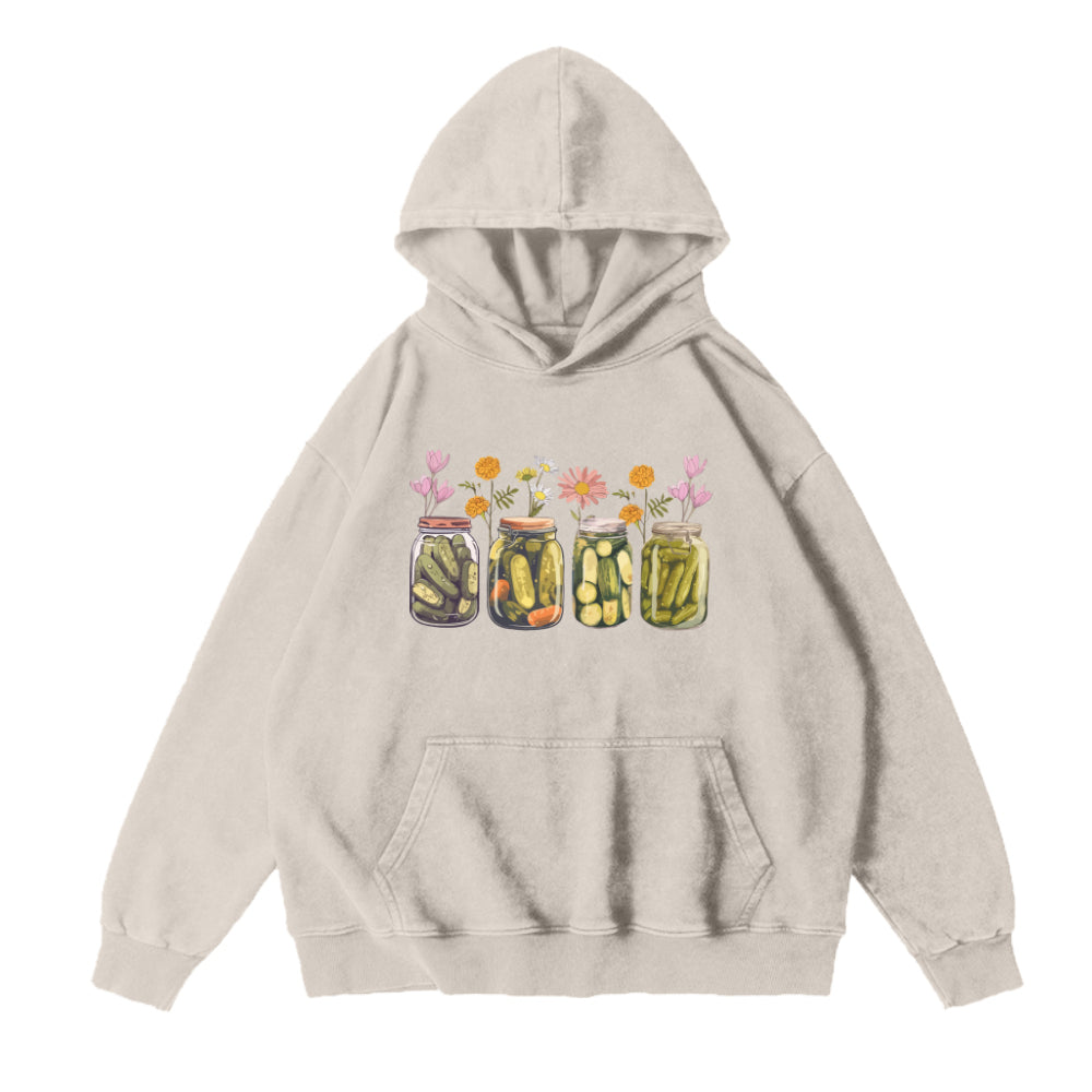 Vintage Canned Pickles Unisex Hoodie