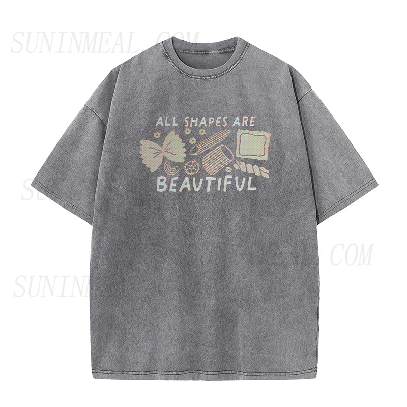 All Shapes are Beautiful Pasta Unisex Tee