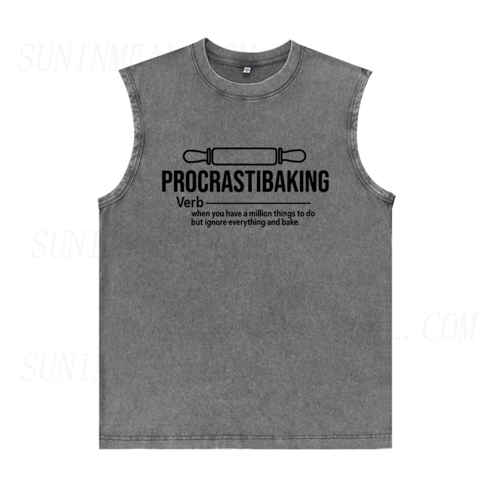 Procrastibaking Unisex Tank Top