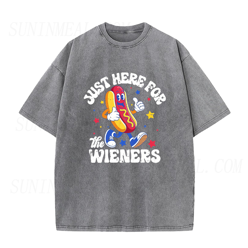 4th of July Party Just Here for The Wieners Unisex Tee
