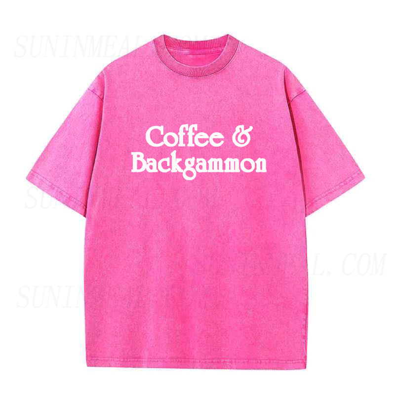Coffee And Backgammon Unisex Tee