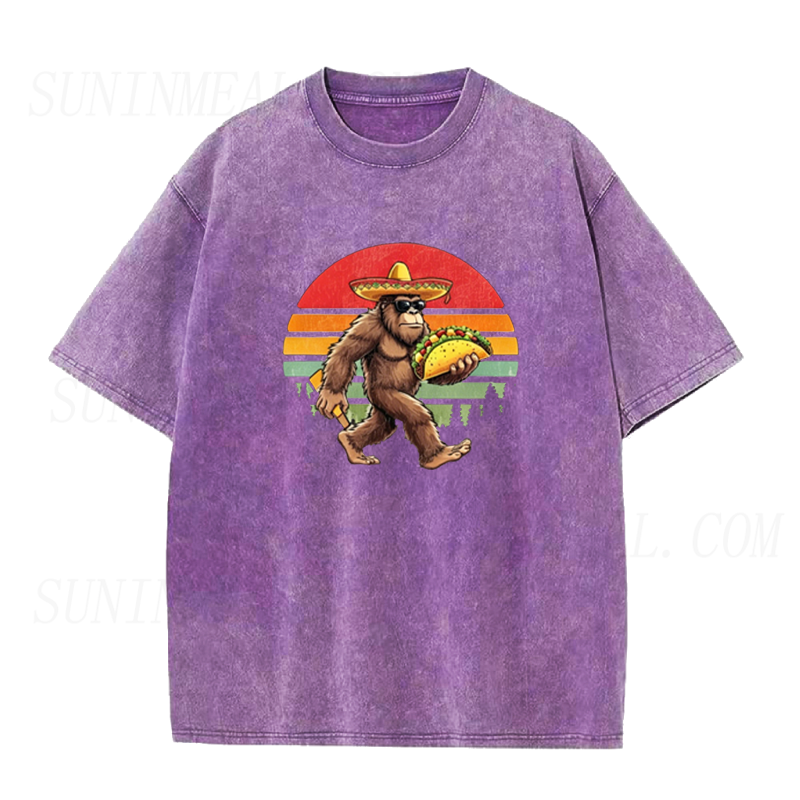 Retro Bigfoot Taco Unisex Tee