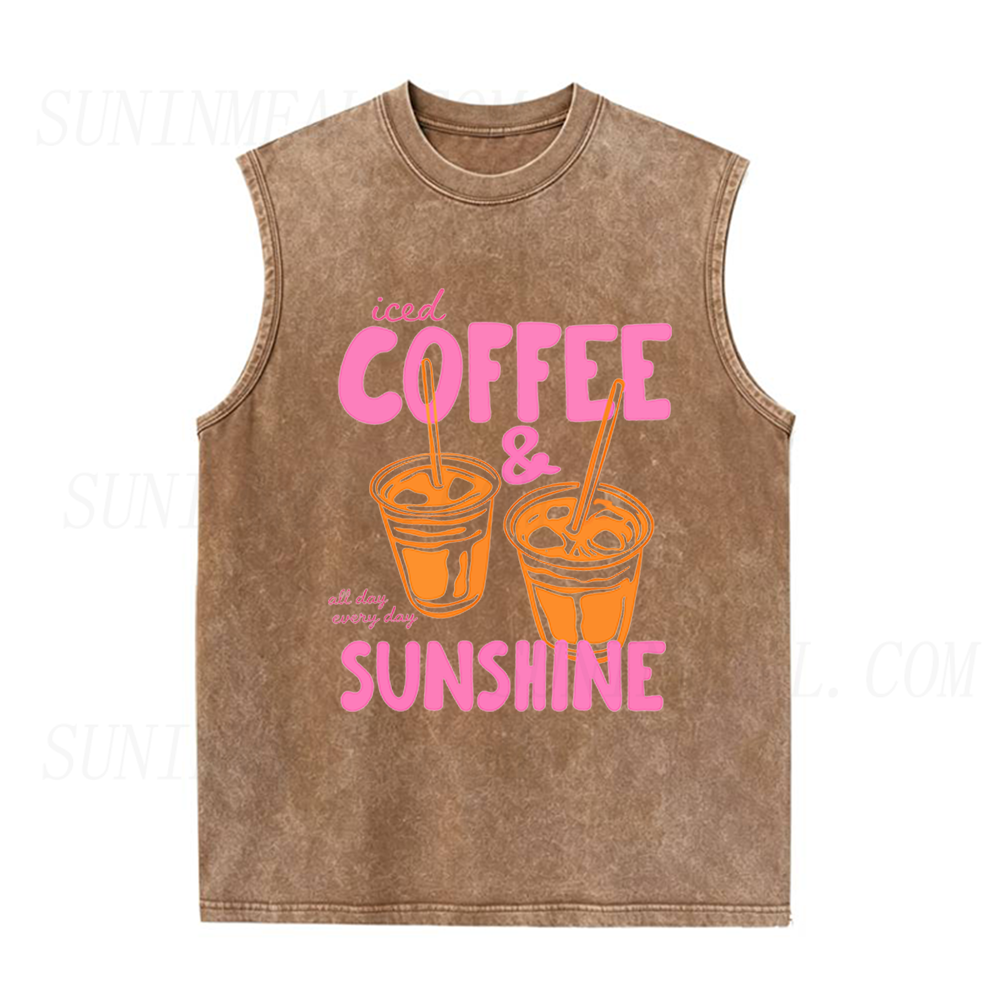 Iced Coffee & Sunshine Unisex Tank Top