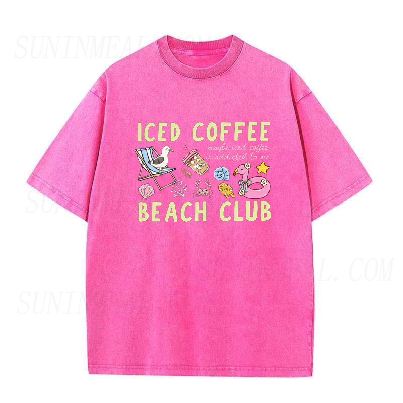 Iced Coffee Beach Club Unisex Tee
