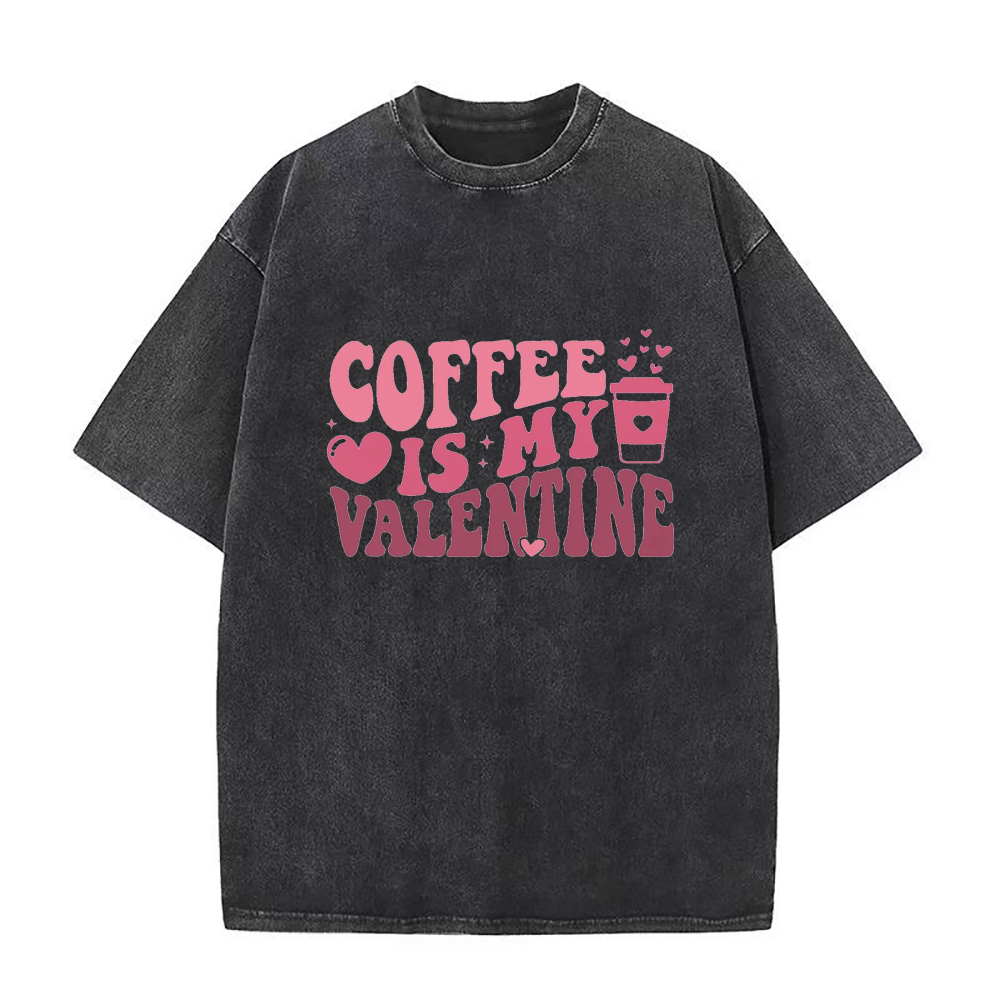 コーヒーバレンタインユニセックスTシャツ