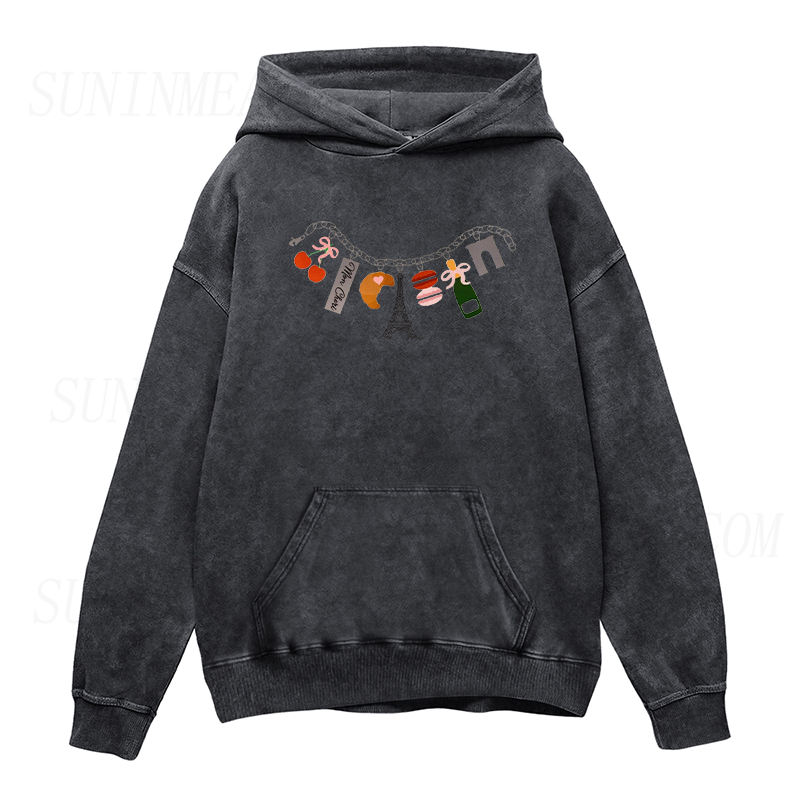 Paris Charm Bracelet Unisex Hoodie