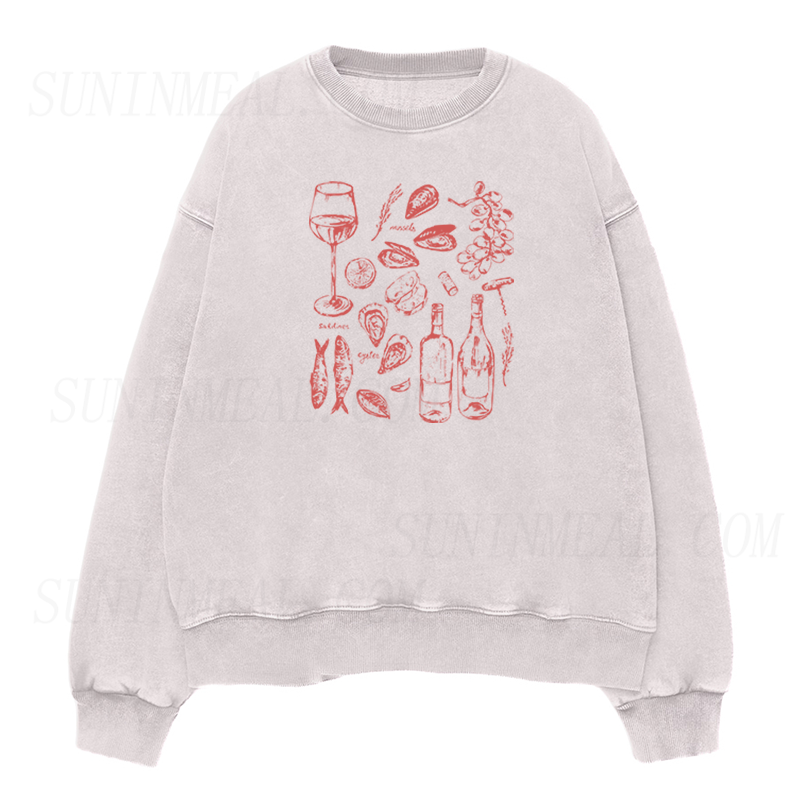 Ocean Wine Grapes Unisex Crewneck Sweatshirt
