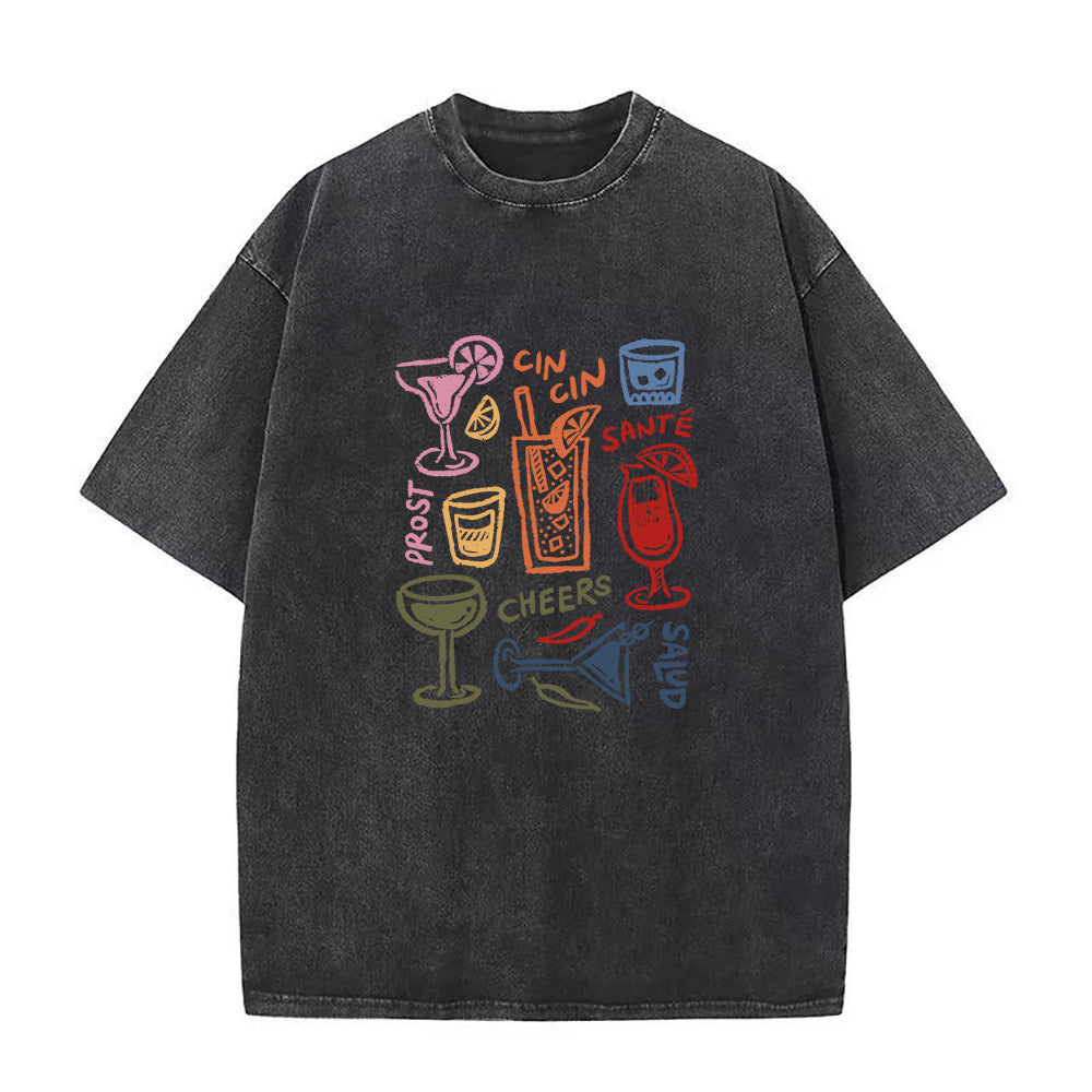 wine glasses drink Unisex Tee