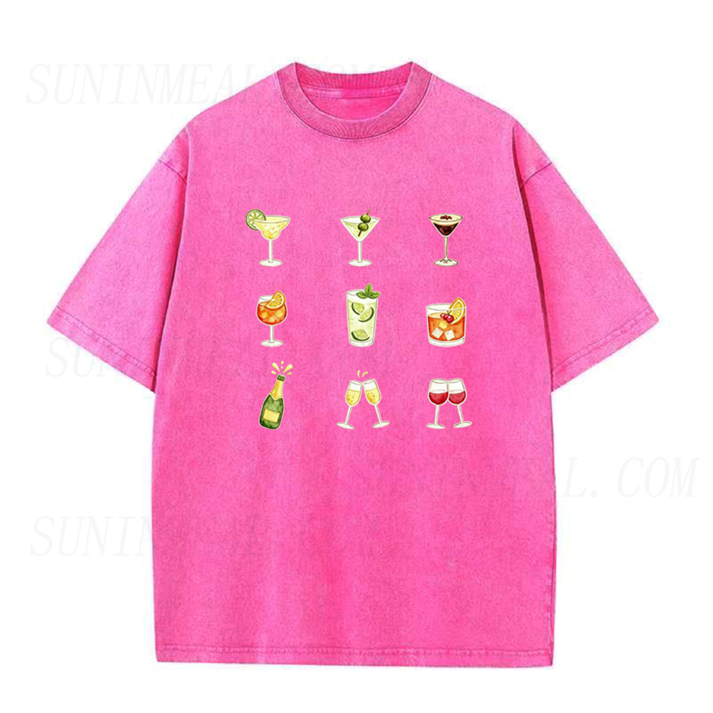 Vintage Champagne & Cocktails Unisex Tee