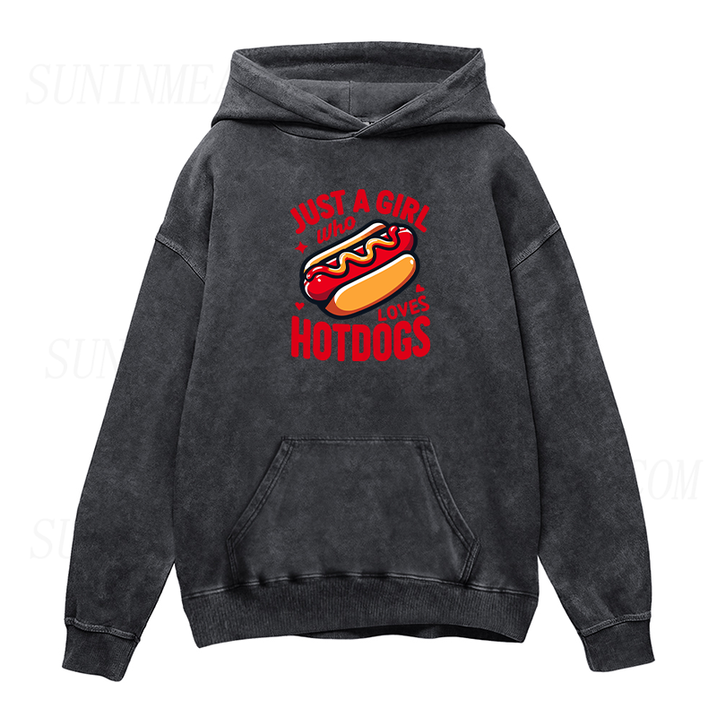 Just A Girl Who Loves Hot Dogs Unisex Hoodie