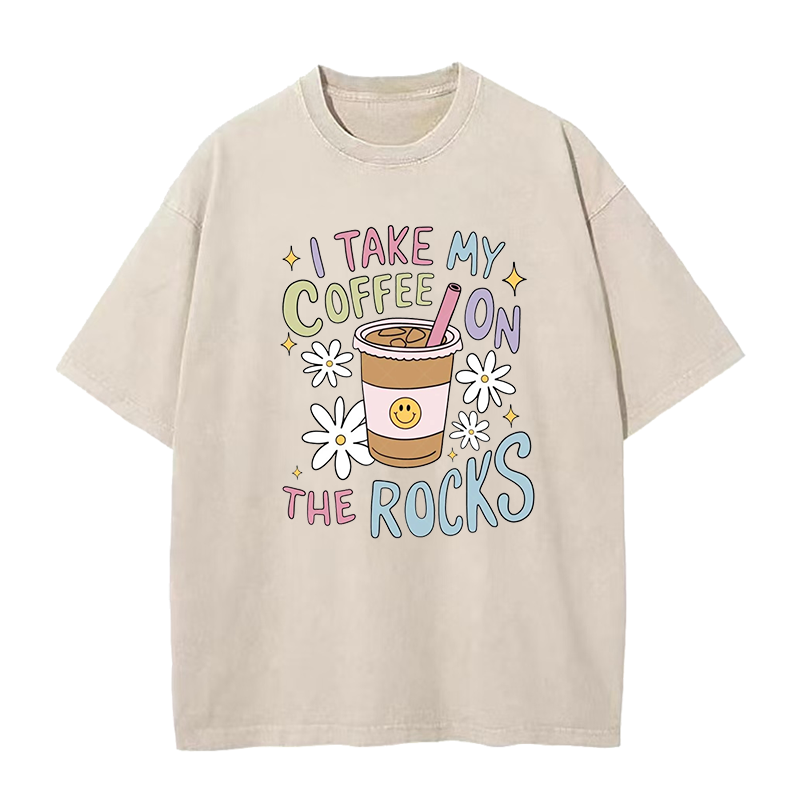 I Take My Coffee On The Rocks Unisex Tee