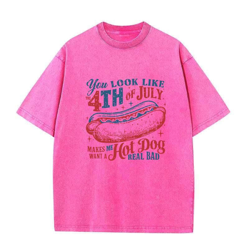 独立記念日ユニセックスTシャツ「You Look Like the 4 of July」