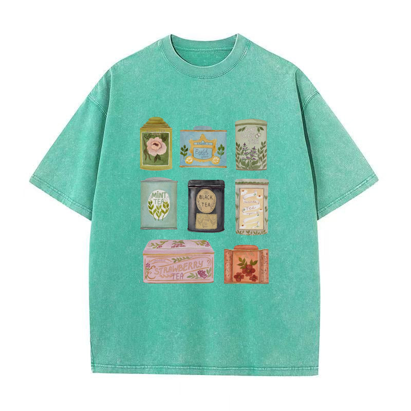 Vintage Tea Tins Unisex Tee
