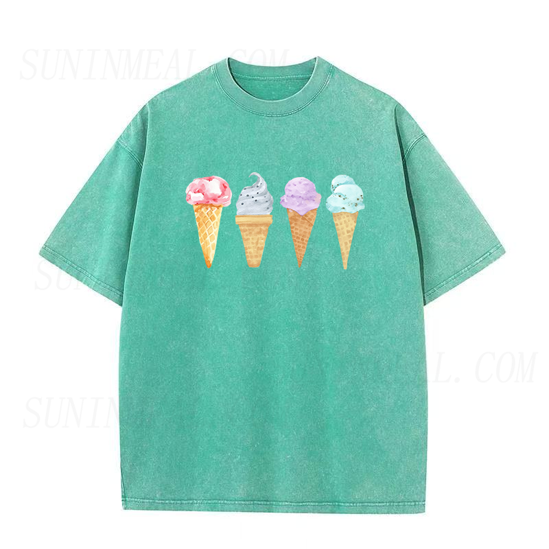 アイスクリーム ユニセックス Tシャツ