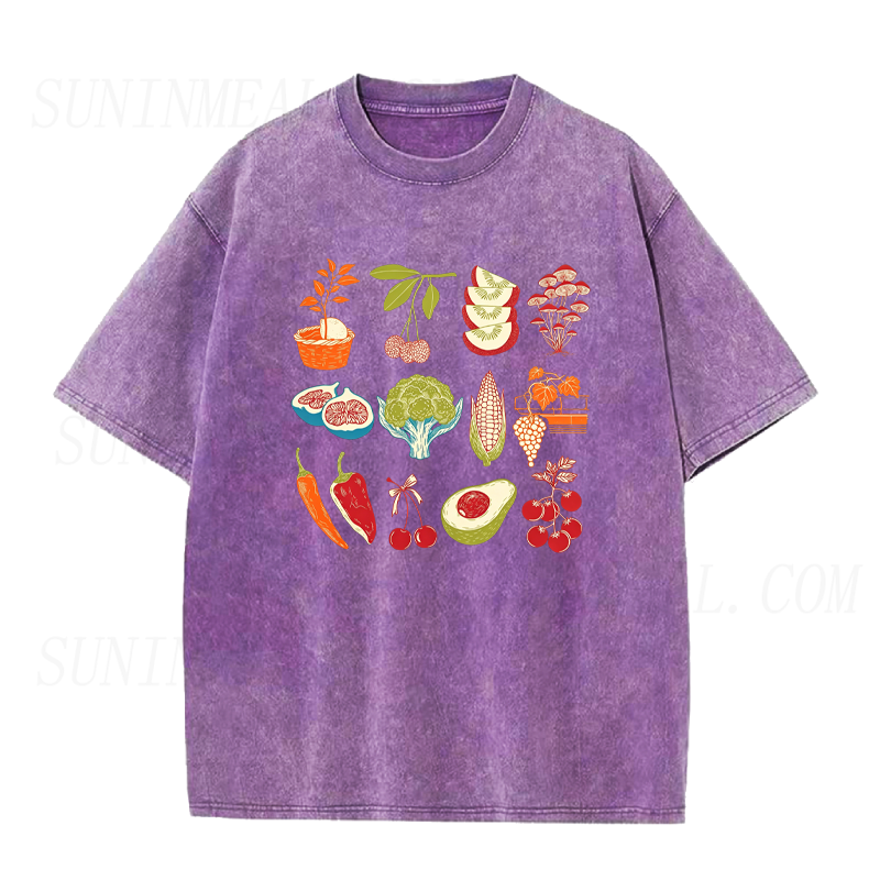 Retro Harvest Vegetable Unisex Tee