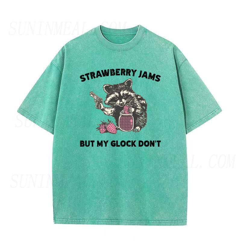 Vintage Strawberry Jams But My Glock Dont Tee