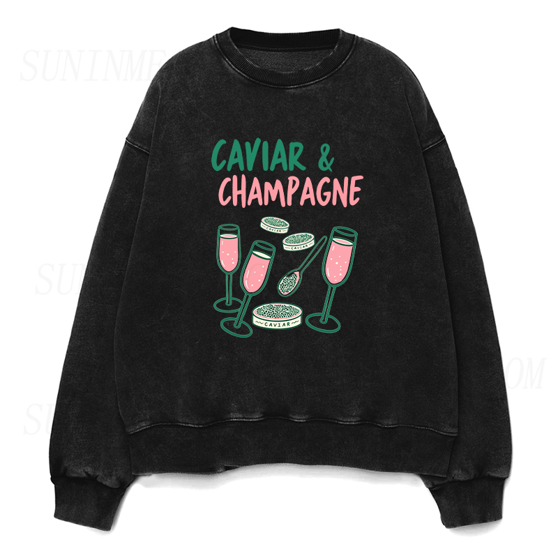 Caviar & Champagne Unisex Crewneck Sweatshirt