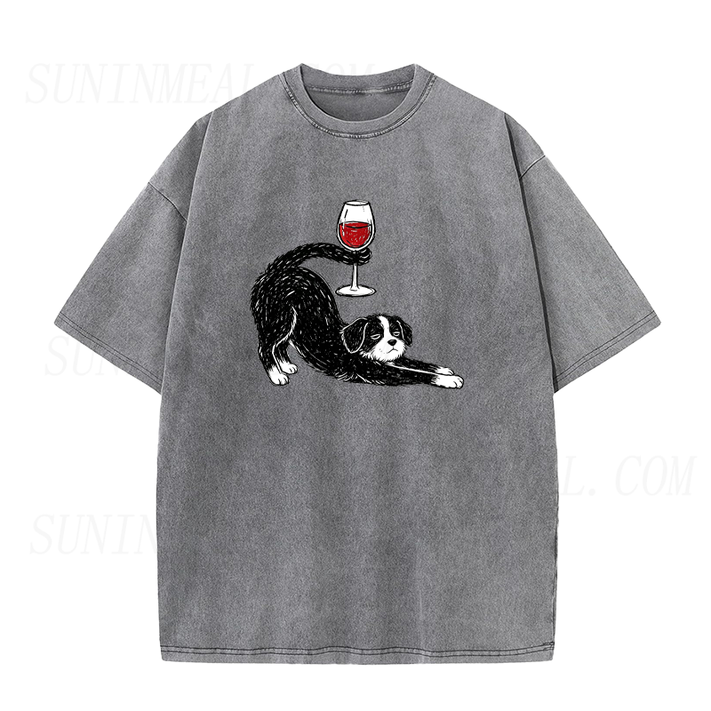 Wine O'Clock Puppy Unisex Tee
