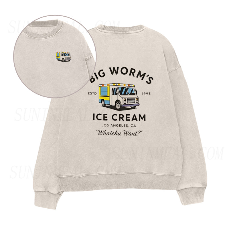 Happy Ice Cream Time Unisex Crewneck Sweatshirt
