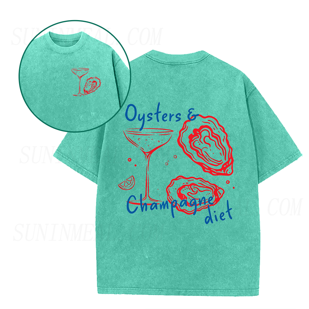 Oysters and Champagne Unisex Tee