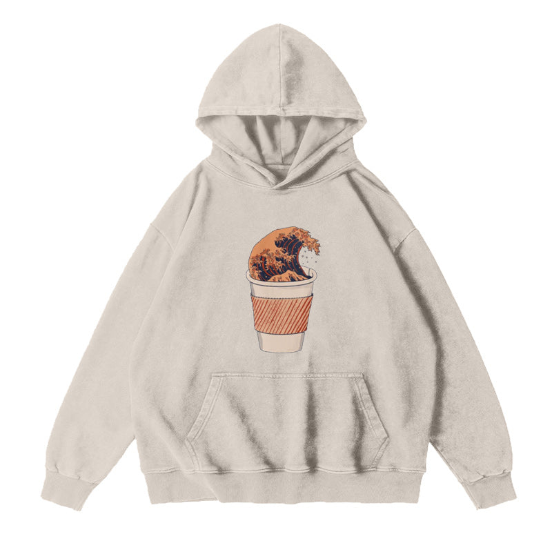 The Great Wave of Coffee Unisex Hoodie