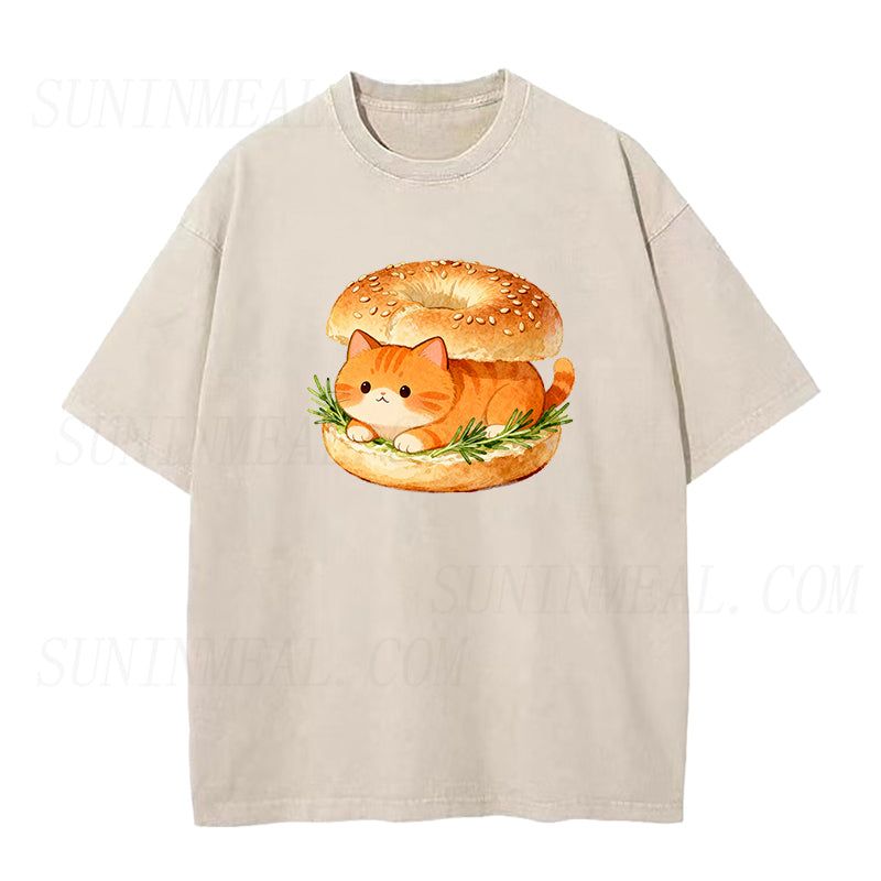 Breakfast Cat Unisex Tee