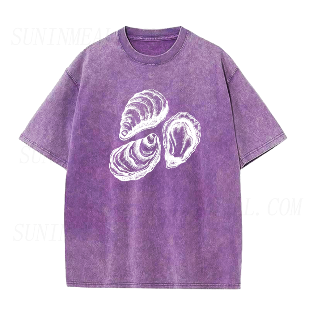 Retro Sketch Oyster Unisex Tee