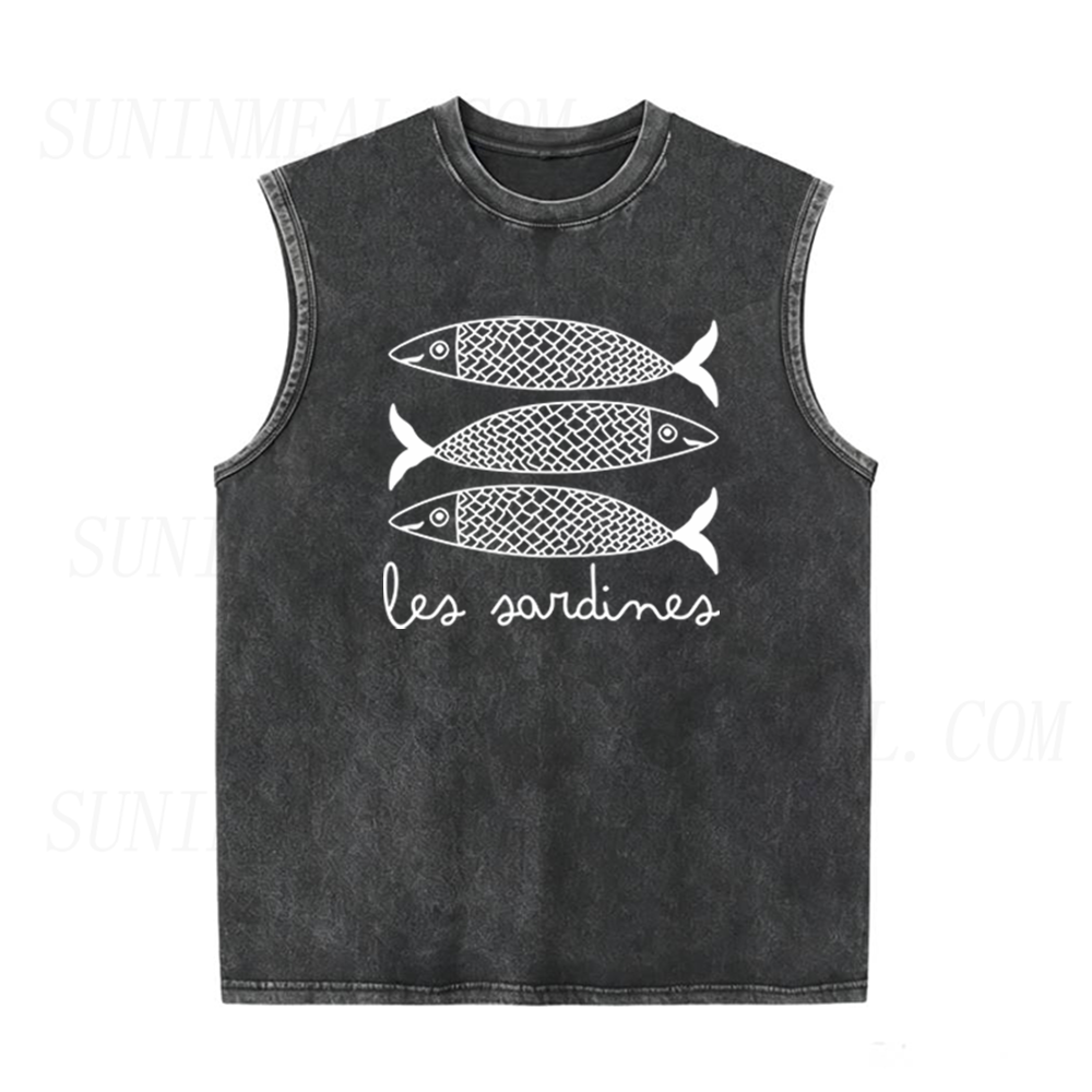 Les Sardines Unisex Tank Top
